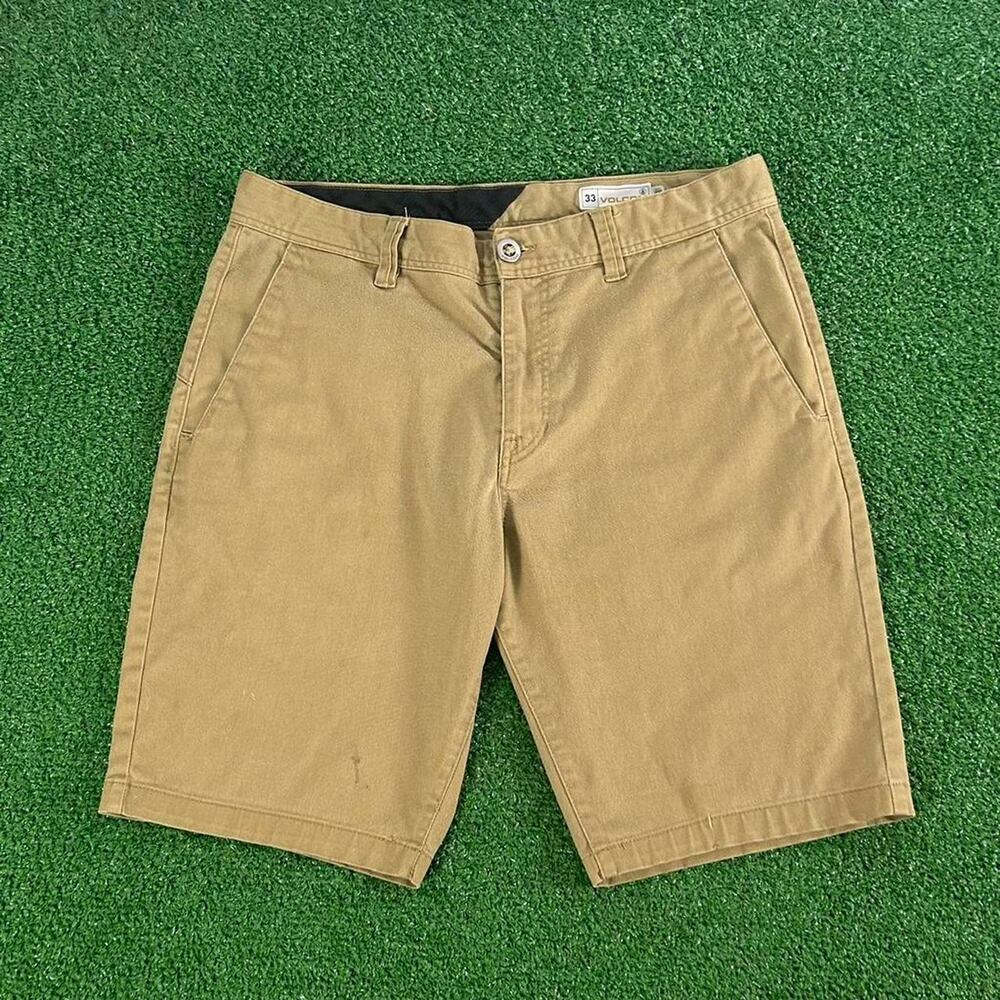 Volcom Stone Surf Skate Khaki Shorts Size 33